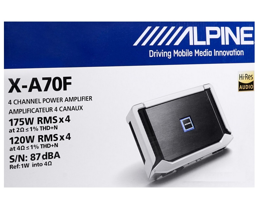 Alpine XA70F 4/3/2 Kanal DigitalVerstärker 1400 Watt Amplifier Class
